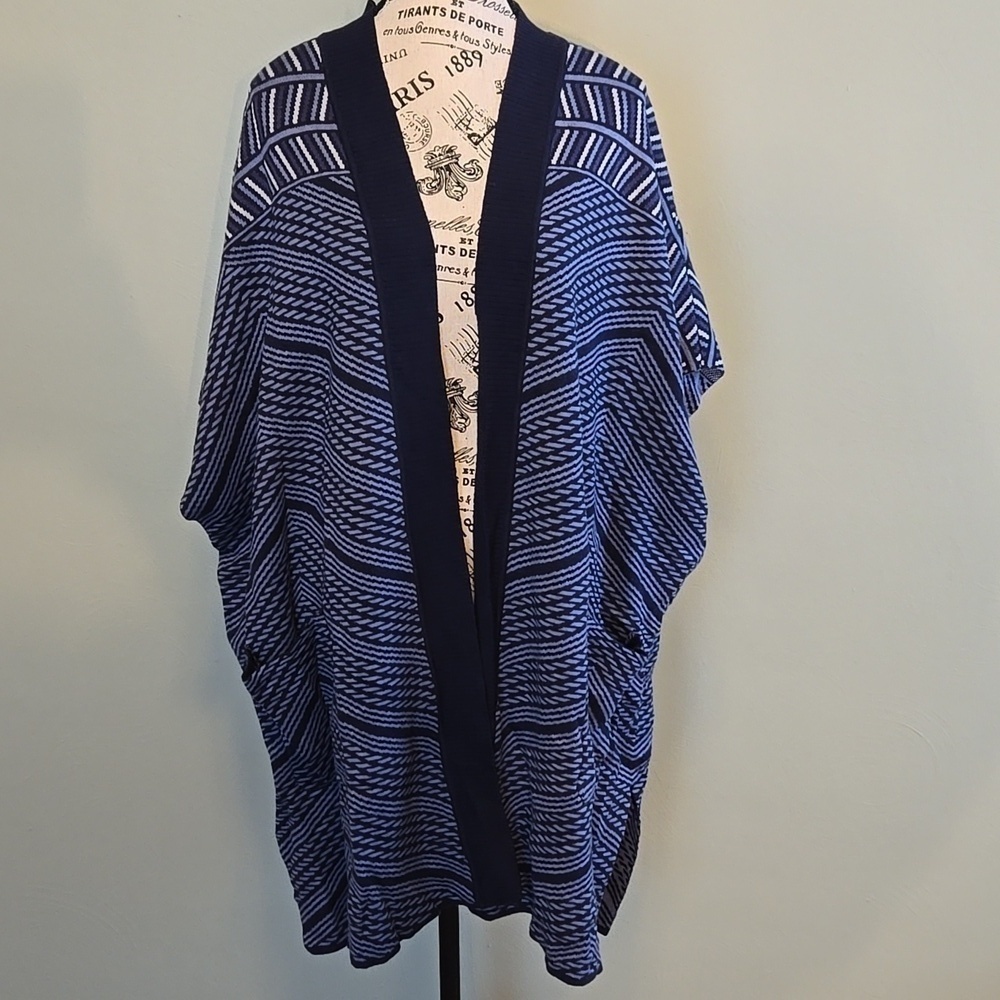 Printed Short Sleeve Cardigan